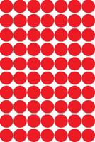 Apli ronde etiketten in etui diameter 19 mm, rood, 560 stuks, 70 per blad
