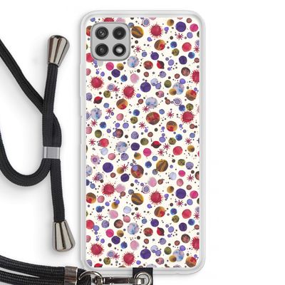 Planets Space: Samsung Galaxy A22 4G Transparant Hoesje met koord