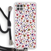 Planets Space: Samsung Galaxy A22 4G Transparant Hoesje met koord
