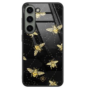 Samsung Galaxy S23 glazen hardcase - Bee yourself