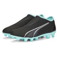 PUMA Ultra Match + Laceless FG/AG Eclipse - Zwart/Wit/Turquoise Kinderen - thumbnail