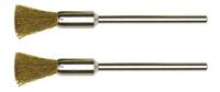 PROXXON komborstel brushes w.shaft 2pcs d=8mm brass
