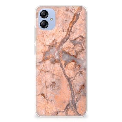 Samsung Galaxy A04e | TPU | Siliconen hoesje | Marmer Oranje