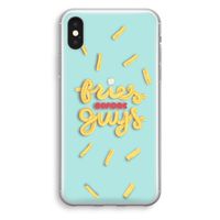 Always fries: iPhone XS Transparant Hoesje Always fries: iPhone XS Transparant Hoesje