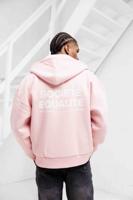 Equalité Societe Oversized Full Zip Hoodie Heren Roze - Maat XS - Kleur: WitRoze | Soccerfanshop Equalité Societe Oversized Full Zip Hoodie Heren Roze - Maat XS - Kleur: WitRoze | Soccerfanshop