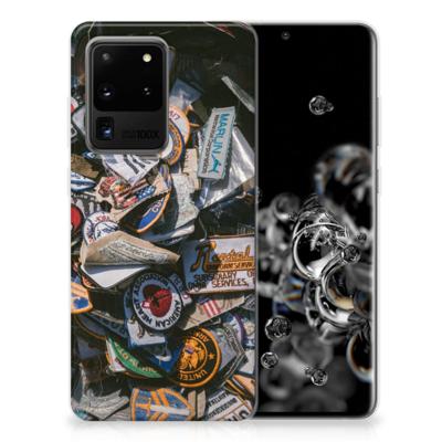Samsung Galaxy S20 Ultra | Siliconen hoesje | met foto Badges