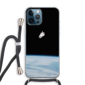 Alone in Space: iPhone 12 Pro Transparant Hoesje met koord