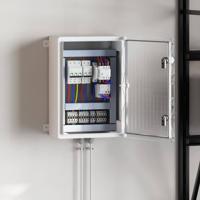 VidaXL Bedieningskast grijs 35 x 19,5 x 50 cm abs kunststof