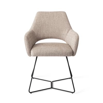 Jesper Home Yanai eetkamerstoel Biscuit Beach beehive black