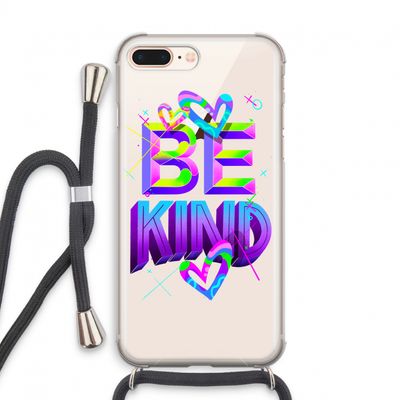 Be Kind: iPhone 8 Plus Transparant Hoesje met koord