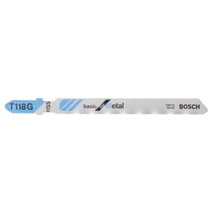 Bosch Accessoires 5x Basic voor metaal decoupeerzaagblad T118G - 2608631012