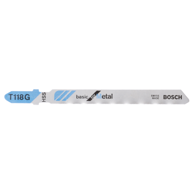 Bosch Accessoires 5x Basic voor metaal decoupeerzaagblad T118G - 2608631012