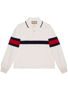 Gucci polo en tissu éponge - Blanc