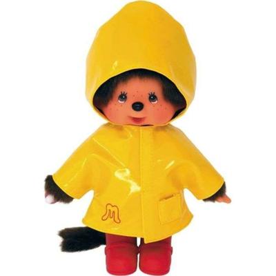 BANDAI Monchhichi - Iconische regenjas 20 cm - Geel