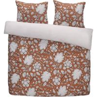 Leen Bakker - Dekbedovertrek May - Terra/bruin - 200x200/220 Cm - Katoen - Beige