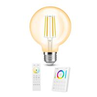 Milight dual white smart filament lamp 7w e27 fitting - amberkleurig g95 model - met afstandsbediening - thumbnail