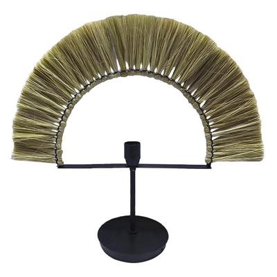 Bureaulamp DKD Home Decor Natuurlijk Zwart Ijzer Jute (57 x 17 x 52 cm)