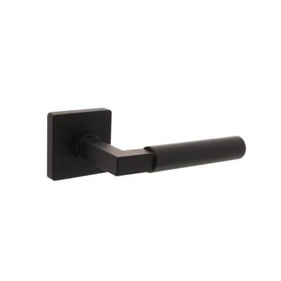Intersteel DeurklinkBau-Stil vierkant rozet zwart - 0023.174102