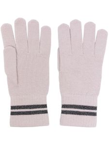 Canada Goose gants Barrière à rayures - Rose