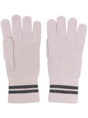 Canada Goose gants Barrière à rayures - Rose