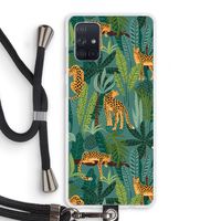 Luipaard 2: Samsung Galaxy A71 Transparant Hoesje met koord
