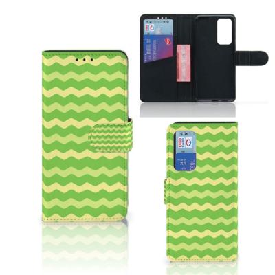 Huawei P40 | Telefoon Hoesje | Waves Green