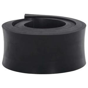VidaXL Rubberen rand voor sneeuwploeg 80x10x2 cm zwart