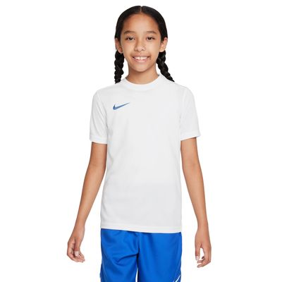 Nike Dri-FIT Park VII Voetbalshirt Kids Wit Blauw