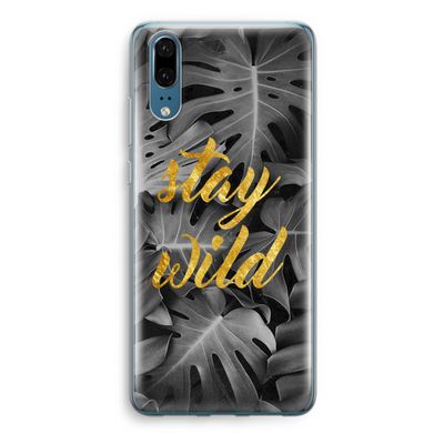 Stay wild: Huawei P20 Transparant Hoesje