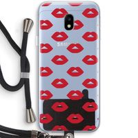 Lips: Samsung Galaxy J3 (2017) Transparant Hoesje met koord
