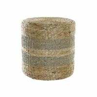 Voetensteun DKD Home Decor Multicolour Natuurlijk Aluminium Boho 42 x 42 x 40 cm