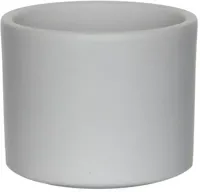 Mica Decorations bloempot Era rond 10x9cm lichtgrijs
