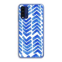 Blauwe pijlen: Xiaomi Redmi 9T Transparant Hoesje