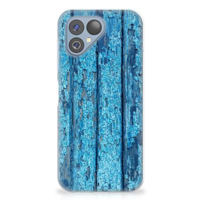 Fairphone 5 | Bumper Hoesje | Wood Blue Fairphone 5 | Bumper Hoesje | Wood Blue
