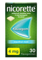 Nicorette Kauwgom 4mg Menthol Mint