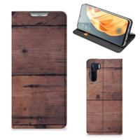OPPO Reno3 | A91 Book | Wallet Case | Old Wood