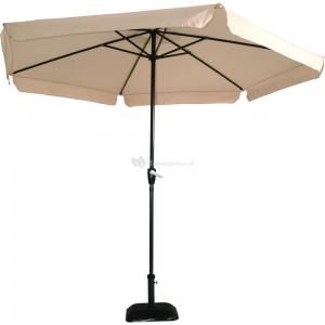 Stokparasol Gemini 300 cm met volan ecru