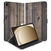 Steigerhout Book Case Hoesje met Standaard Samsung Galaxy Tab A11 Plus
