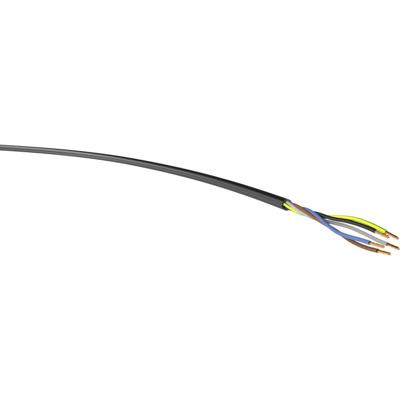 VER H05VV-F 5G1,5 sw Eca Ri100 Krachtoverbrenging H05VV-F 5 G 1.50 mm² Zwart 100 m