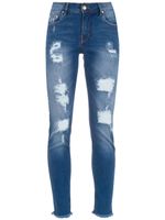 Amapô jean skinny à effet usé - Bleu - thumbnail