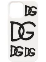 Dolce & Gabbana coque d'iPhone 13 Pro Max à logo DG imprimé - Blanc - thumbnail