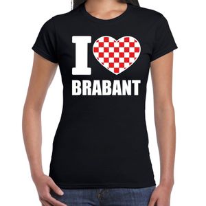 Zwart I love Brabant t-shirt dames