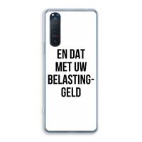 Belastinggeld: Sony Xperia 5 II Transparant Hoesje