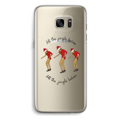 Jingle Ladies: Samsung Galaxy S7 Edge Transparant Hoesje