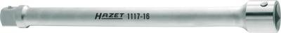 HAZET Verlengstuk 1117-16 · 1 inch (25 mm) vierkant hol · 1 inch (25 mm) vierkant massief · Lengte: 400 mm