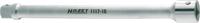 HAZET Verlengstuk 1117-16 · 1 inch (25 mm) vierkant hol · 1 inch (25 mm) vierkant massief · Lengte: 400 mm