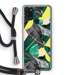 Fantasie jungle: Samsung Galaxy A21s Transparant Hoesje met koord