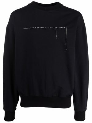 Alchemy sweat à coutures contrastantes - Noir
