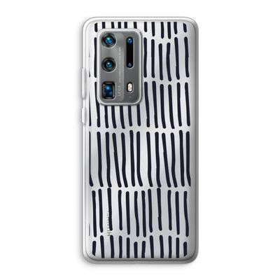 Moroccan stripes: Huawei P40 Pro Plus Transparant Hoesje