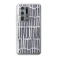 Moroccan stripes: Huawei P40 Pro Plus Transparant Hoesje